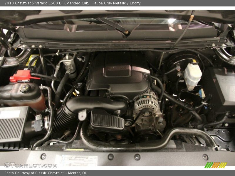 Taupe Gray Metallic / Ebony 2010 Chevrolet Silverado 1500 LT Extended Cab