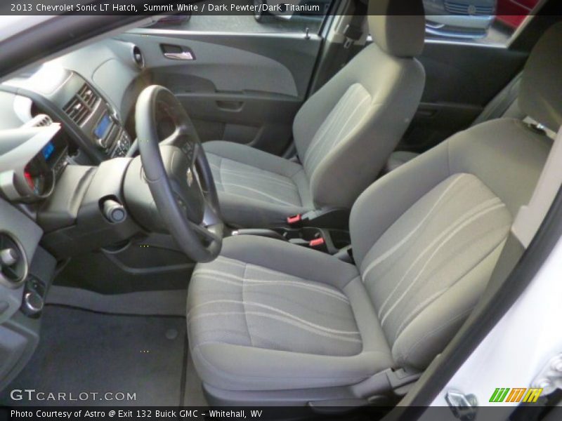 Summit White / Dark Pewter/Dark Titanium 2013 Chevrolet Sonic LT Hatch