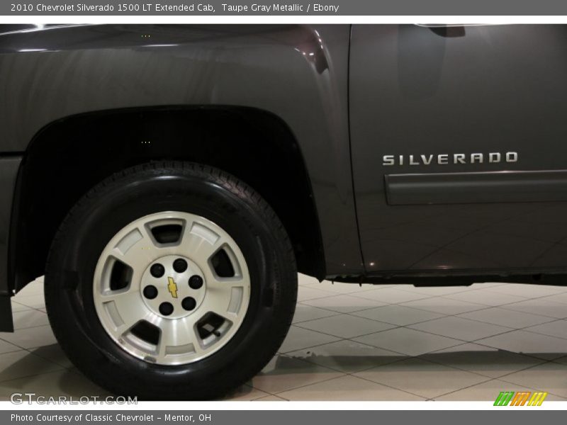Taupe Gray Metallic / Ebony 2010 Chevrolet Silverado 1500 LT Extended Cab
