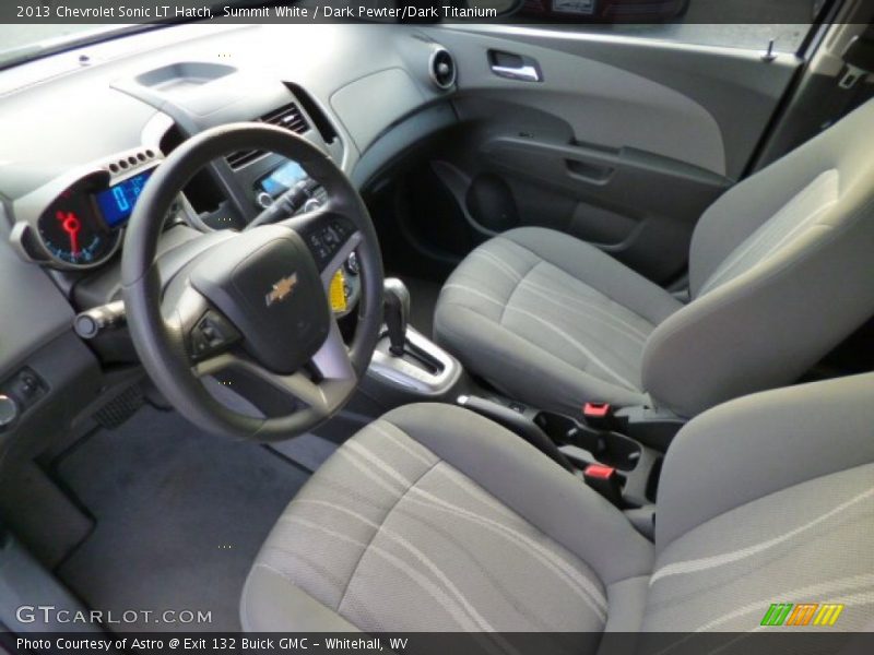 Summit White / Dark Pewter/Dark Titanium 2013 Chevrolet Sonic LT Hatch