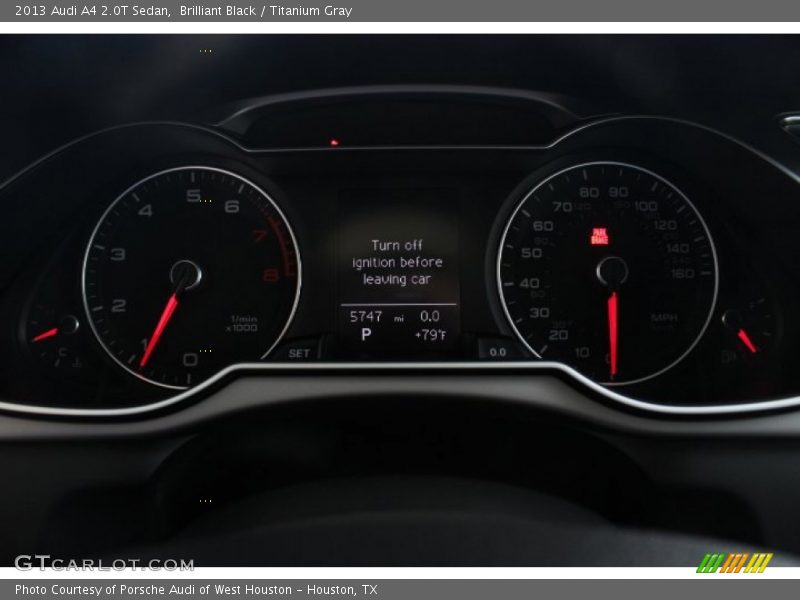 Brilliant Black / Titanium Gray 2013 Audi A4 2.0T Sedan