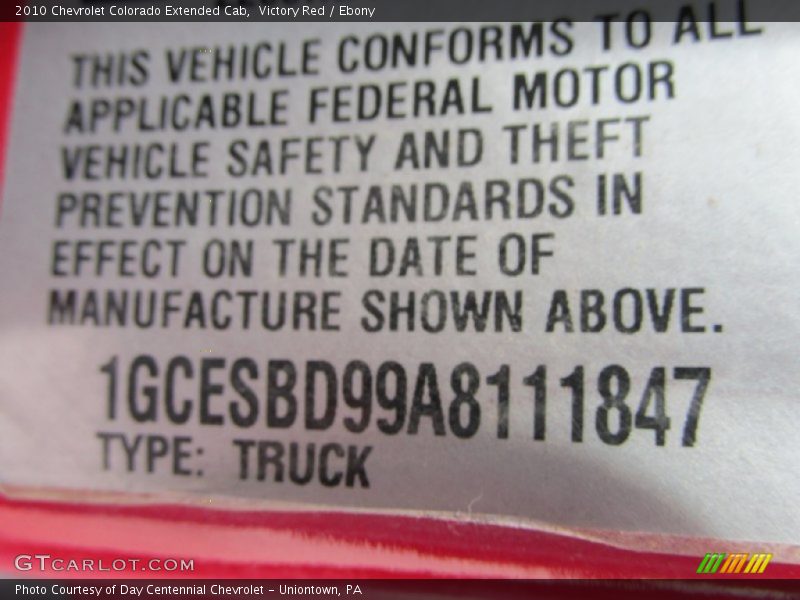 Victory Red / Ebony 2010 Chevrolet Colorado Extended Cab