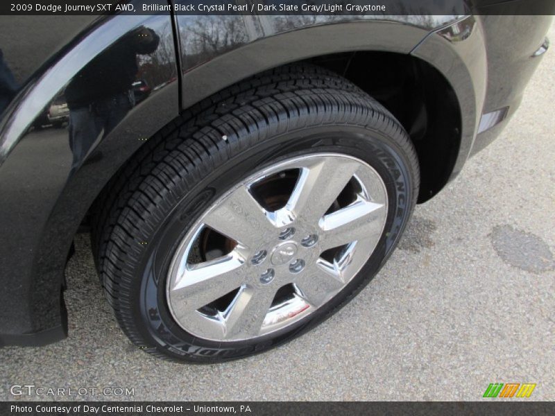 Brilliant Black Crystal Pearl / Dark Slate Gray/Light Graystone 2009 Dodge Journey SXT AWD