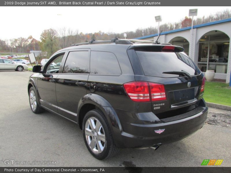 Brilliant Black Crystal Pearl / Dark Slate Gray/Light Graystone 2009 Dodge Journey SXT AWD