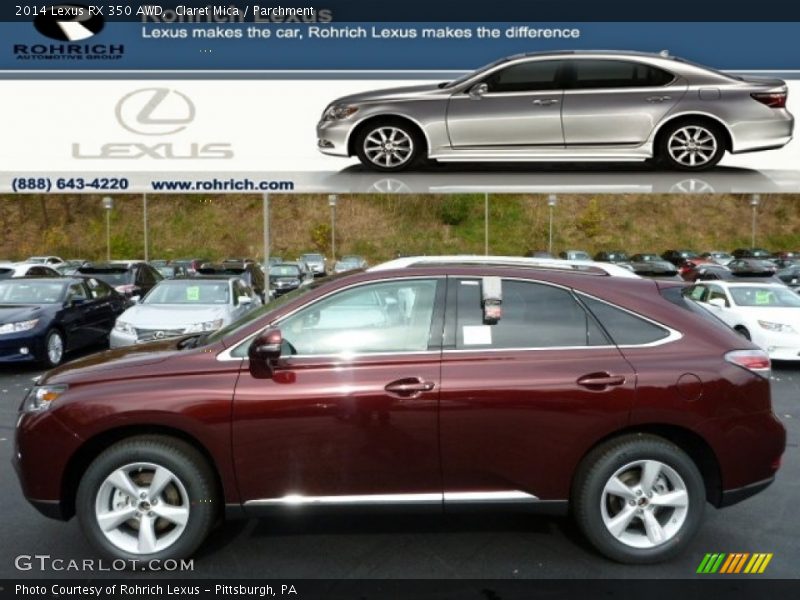 Claret Mica / Parchment 2014 Lexus RX 350 AWD