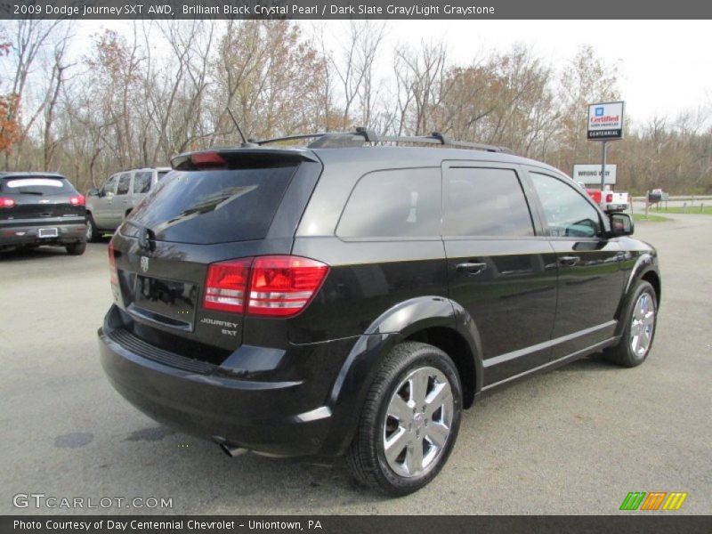 Brilliant Black Crystal Pearl / Dark Slate Gray/Light Graystone 2009 Dodge Journey SXT AWD