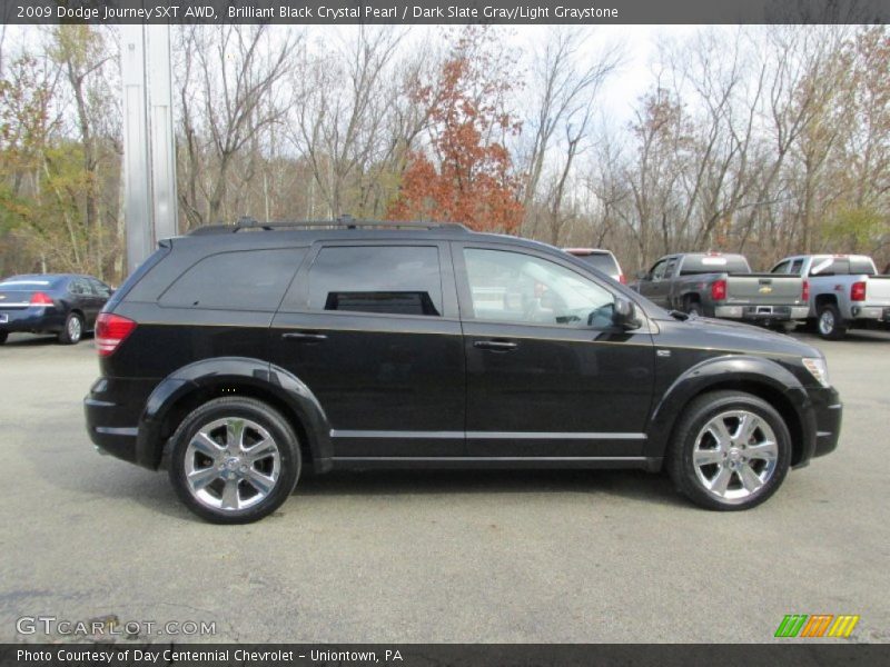 Brilliant Black Crystal Pearl / Dark Slate Gray/Light Graystone 2009 Dodge Journey SXT AWD