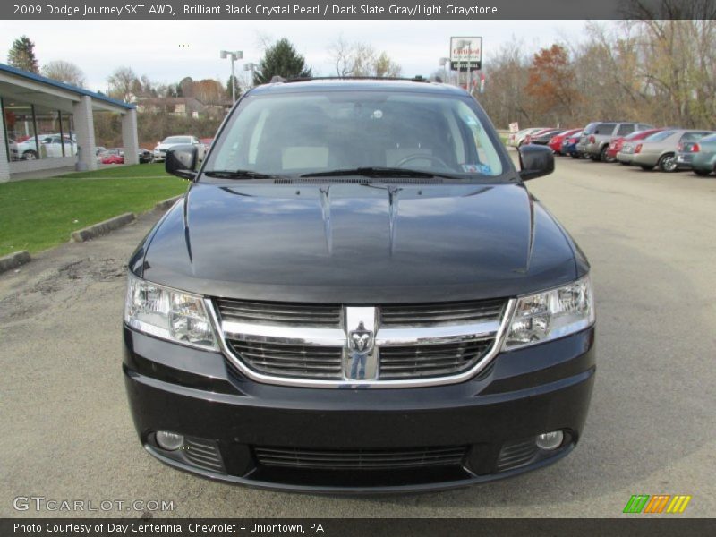 Brilliant Black Crystal Pearl / Dark Slate Gray/Light Graystone 2009 Dodge Journey SXT AWD