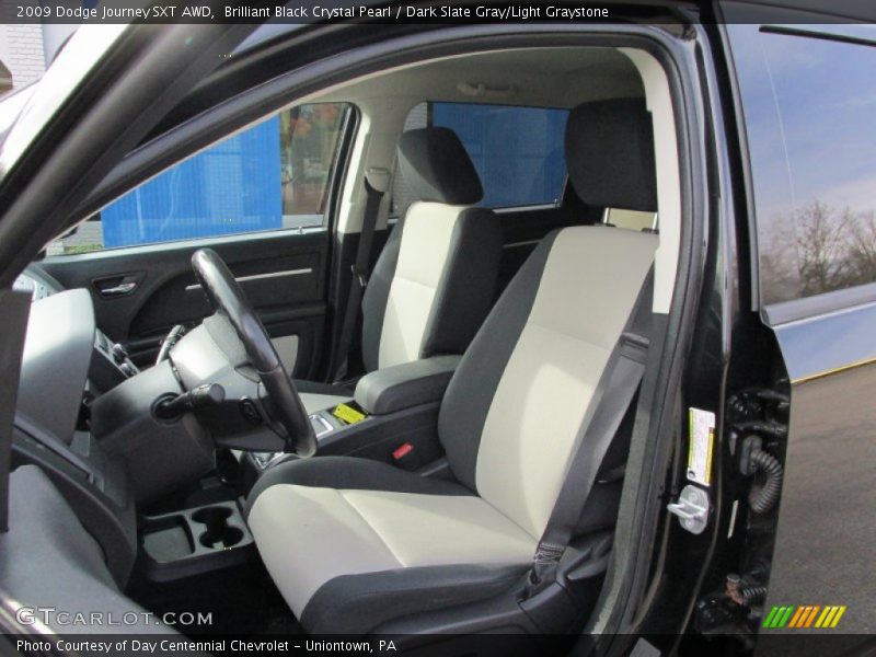 Brilliant Black Crystal Pearl / Dark Slate Gray/Light Graystone 2009 Dodge Journey SXT AWD