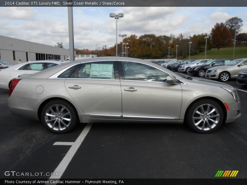Silver Coast Metallic / Shale/Cocoa 2014 Cadillac XTS Luxury FWD