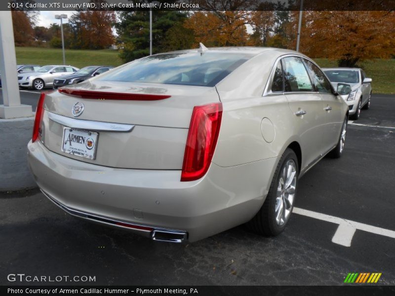 Silver Coast Metallic / Shale/Cocoa 2014 Cadillac XTS Luxury FWD
