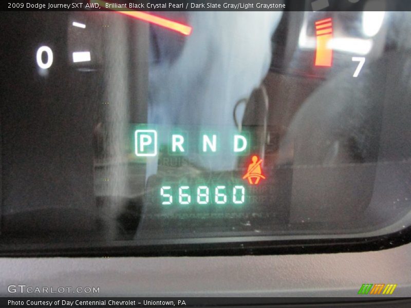 Brilliant Black Crystal Pearl / Dark Slate Gray/Light Graystone 2009 Dodge Journey SXT AWD