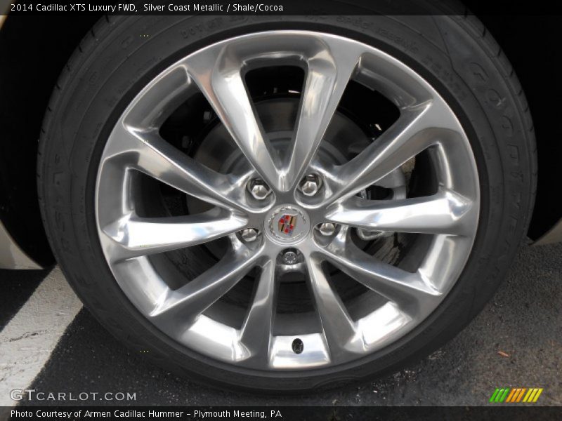 Silver Coast Metallic / Shale/Cocoa 2014 Cadillac XTS Luxury FWD