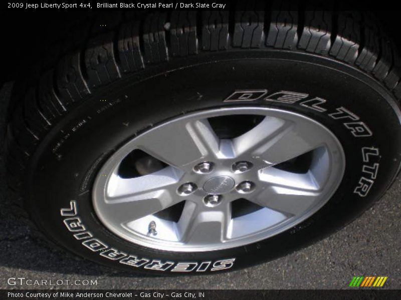 Brilliant Black Crystal Pearl / Dark Slate Gray 2009 Jeep Liberty Sport 4x4