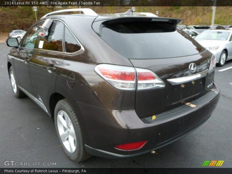 Fire Agate Pearl / Saddle Tan 2014 Lexus RX 350 AWD