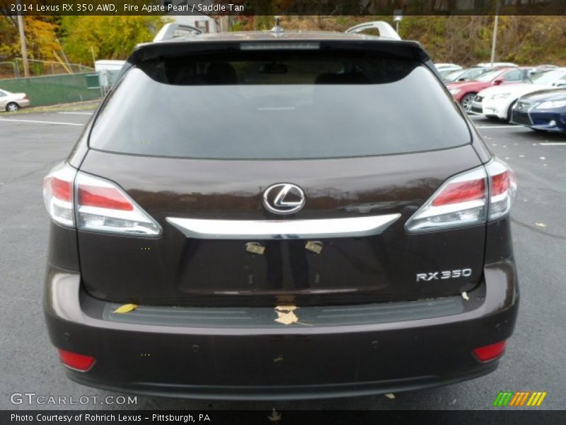 Fire Agate Pearl / Saddle Tan 2014 Lexus RX 350 AWD