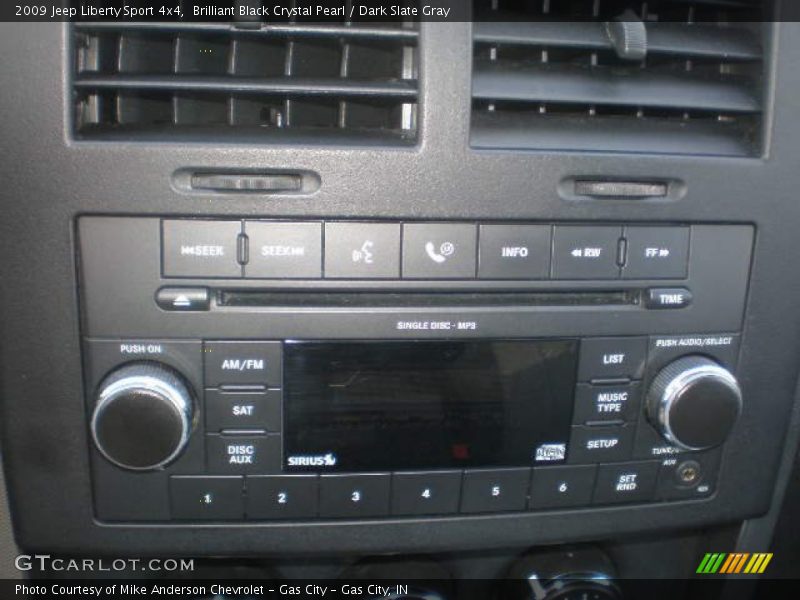 Brilliant Black Crystal Pearl / Dark Slate Gray 2009 Jeep Liberty Sport 4x4