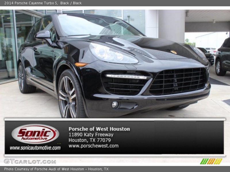 Black / Black 2014 Porsche Cayenne Turbo S