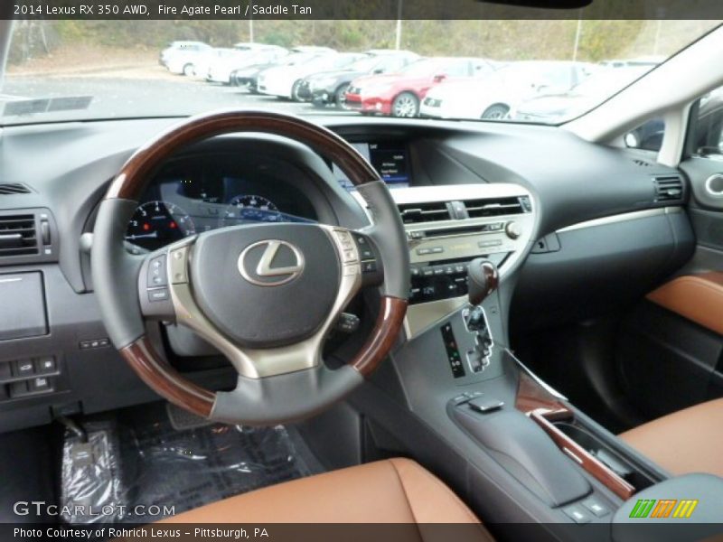 Fire Agate Pearl / Saddle Tan 2014 Lexus RX 350 AWD