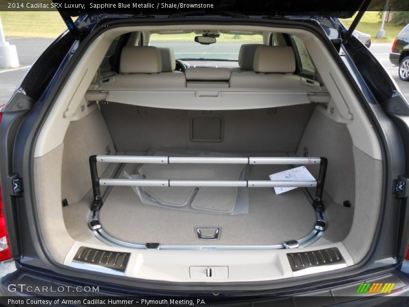 Sapphire Blue Metallic / Shale/Brownstone 2014 Cadillac SRX Luxury