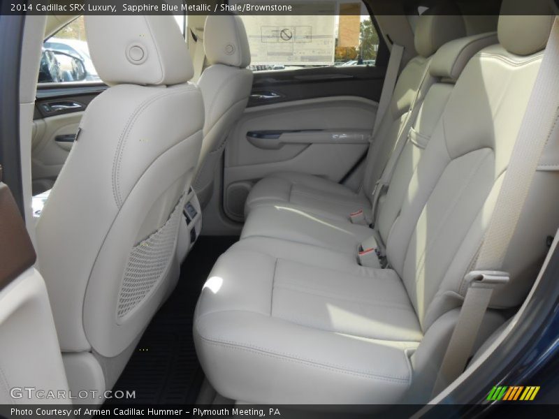 Sapphire Blue Metallic / Shale/Brownstone 2014 Cadillac SRX Luxury