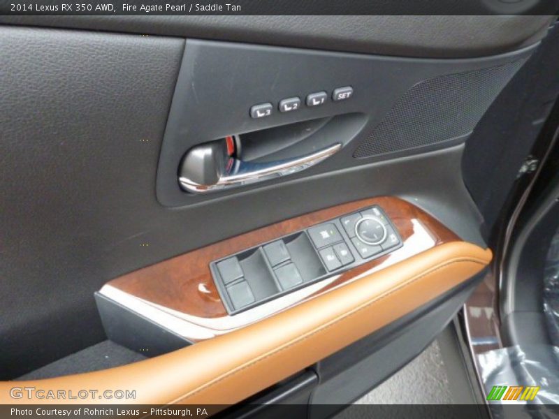 Fire Agate Pearl / Saddle Tan 2014 Lexus RX 350 AWD