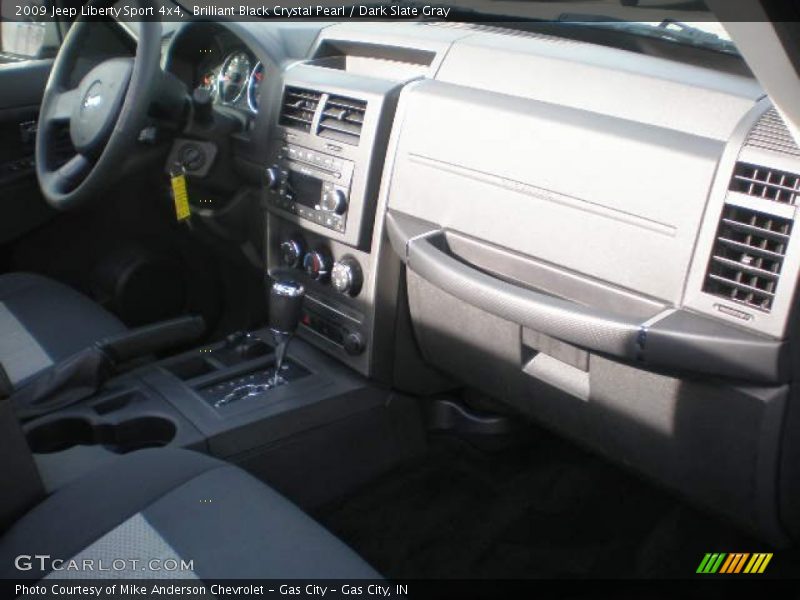Brilliant Black Crystal Pearl / Dark Slate Gray 2009 Jeep Liberty Sport 4x4