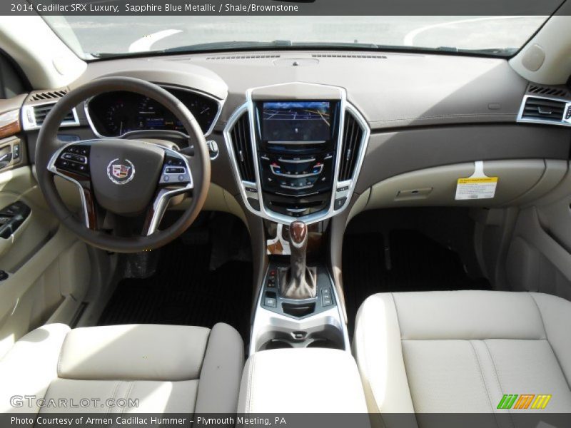Sapphire Blue Metallic / Shale/Brownstone 2014 Cadillac SRX Luxury