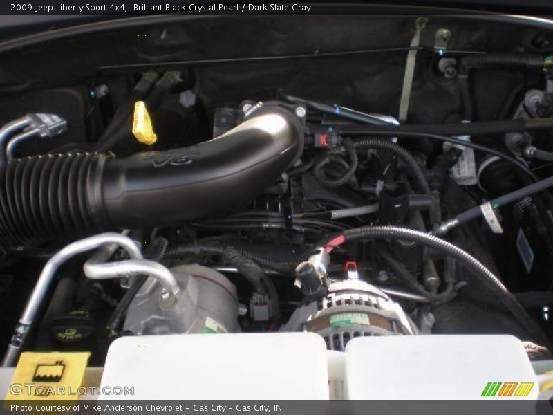 Brilliant Black Crystal Pearl / Dark Slate Gray 2009 Jeep Liberty Sport 4x4