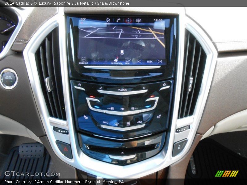 Sapphire Blue Metallic / Shale/Brownstone 2014 Cadillac SRX Luxury