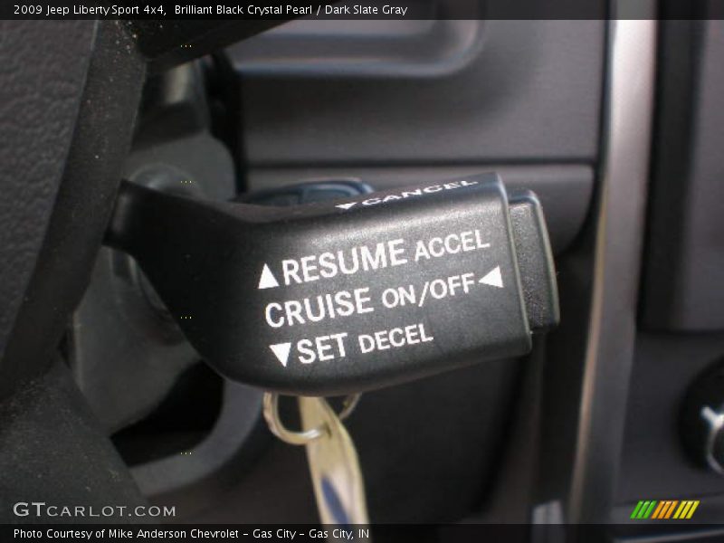 Brilliant Black Crystal Pearl / Dark Slate Gray 2009 Jeep Liberty Sport 4x4