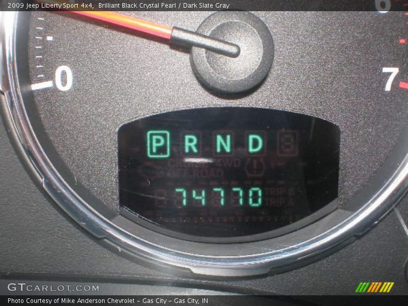 Brilliant Black Crystal Pearl / Dark Slate Gray 2009 Jeep Liberty Sport 4x4