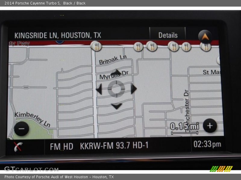 Navigation of 2014 Cayenne Turbo S