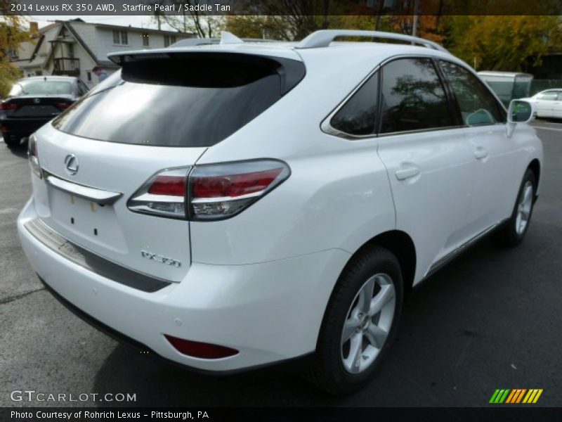 Starfire Pearl / Saddle Tan 2014 Lexus RX 350 AWD