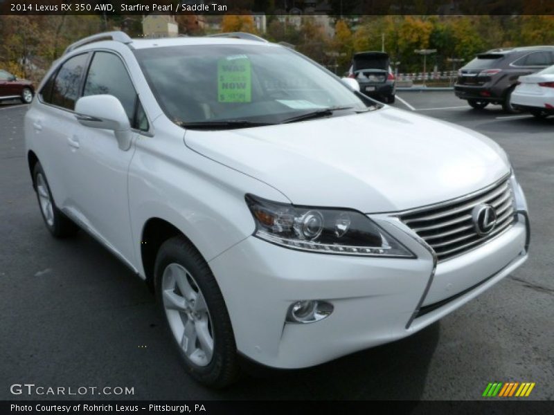 Starfire Pearl / Saddle Tan 2014 Lexus RX 350 AWD