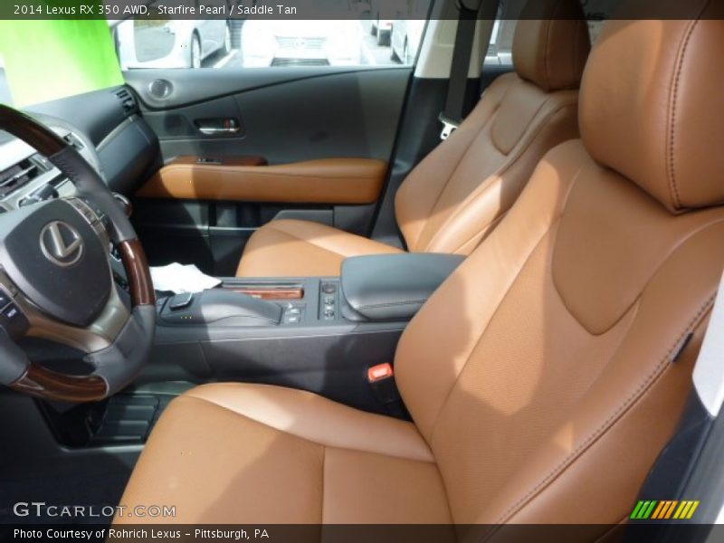 Starfire Pearl / Saddle Tan 2014 Lexus RX 350 AWD
