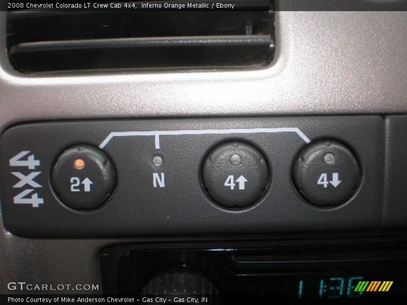 Inferno Orange Metallic / Ebony 2008 Chevrolet Colorado LT Crew Cab 4x4
