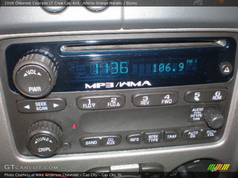 Inferno Orange Metallic / Ebony 2008 Chevrolet Colorado LT Crew Cab 4x4