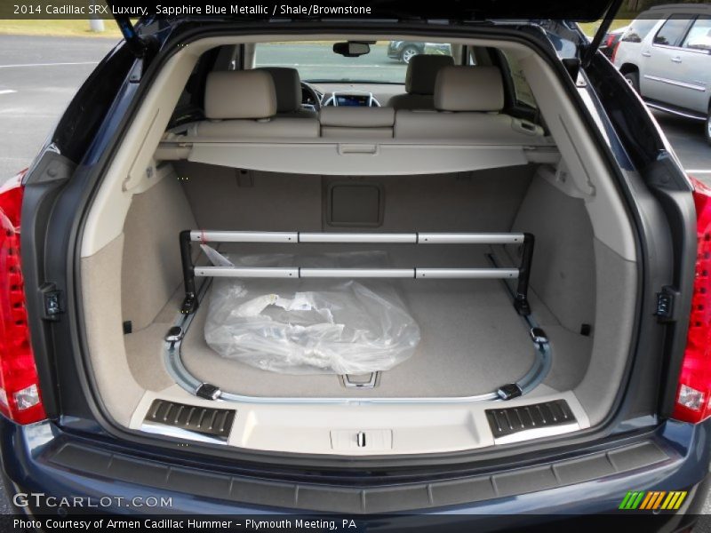 Sapphire Blue Metallic / Shale/Brownstone 2014 Cadillac SRX Luxury
