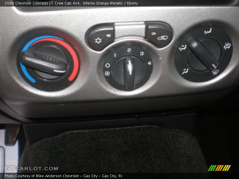 Inferno Orange Metallic / Ebony 2008 Chevrolet Colorado LT Crew Cab 4x4