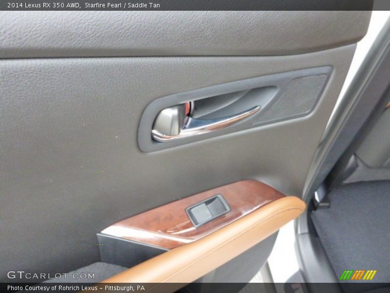 Starfire Pearl / Saddle Tan 2014 Lexus RX 350 AWD