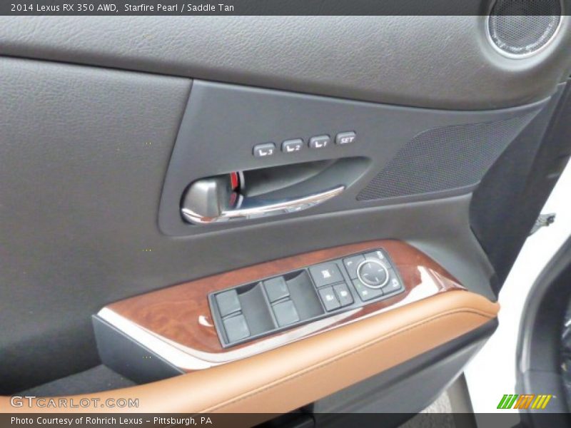 Starfire Pearl / Saddle Tan 2014 Lexus RX 350 AWD
