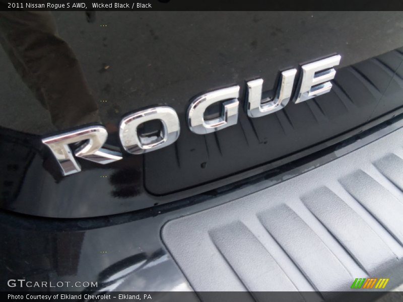 Wicked Black / Black 2011 Nissan Rogue S AWD
