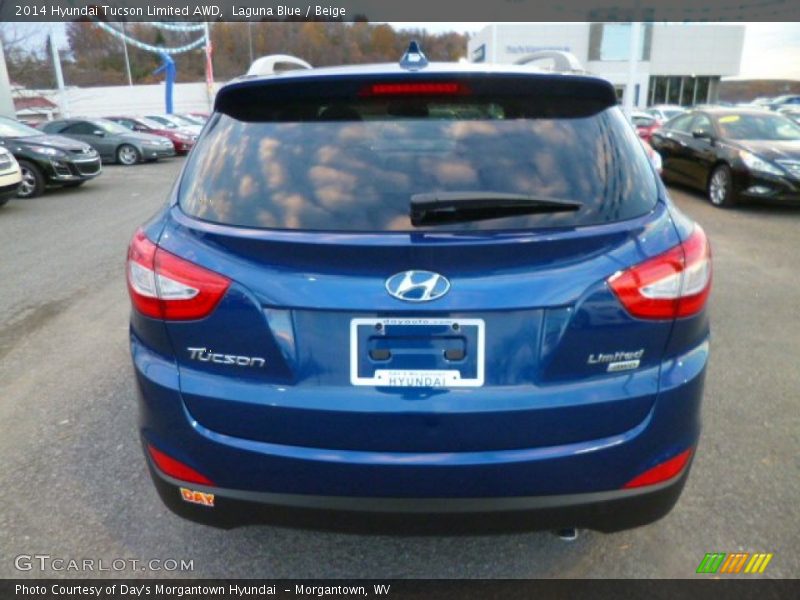 Laguna Blue / Beige 2014 Hyundai Tucson Limited AWD