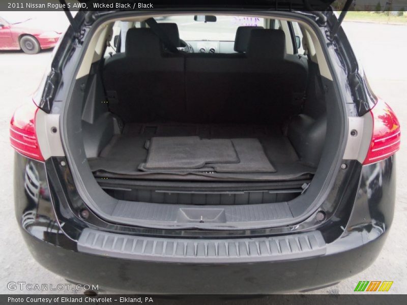 Wicked Black / Black 2011 Nissan Rogue S AWD