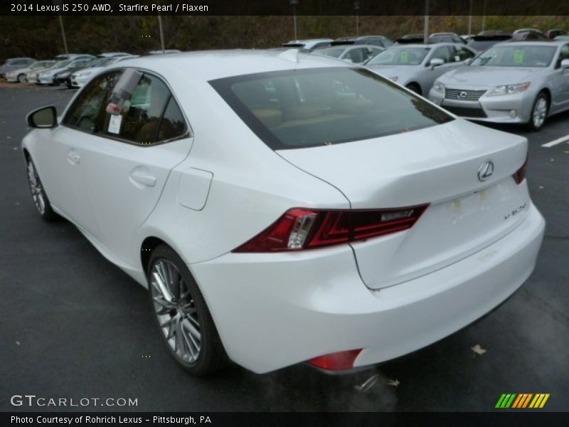 Starfire Pearl / Flaxen 2014 Lexus IS 250 AWD