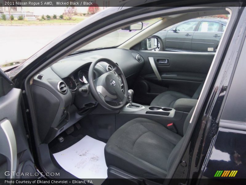 Wicked Black / Black 2011 Nissan Rogue S AWD