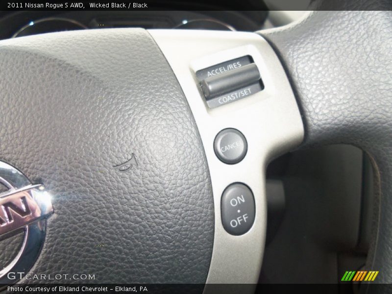Wicked Black / Black 2011 Nissan Rogue S AWD