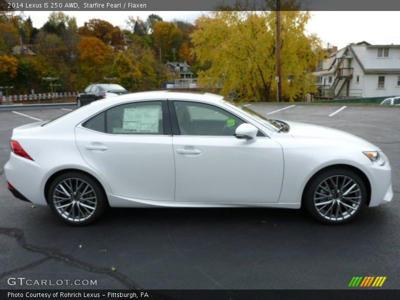 Starfire Pearl / Flaxen 2014 Lexus IS 250 AWD