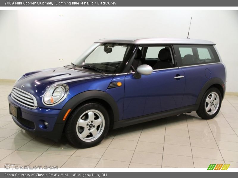 Lightning Blue Metallic / Black/Grey 2009 Mini Cooper Clubman